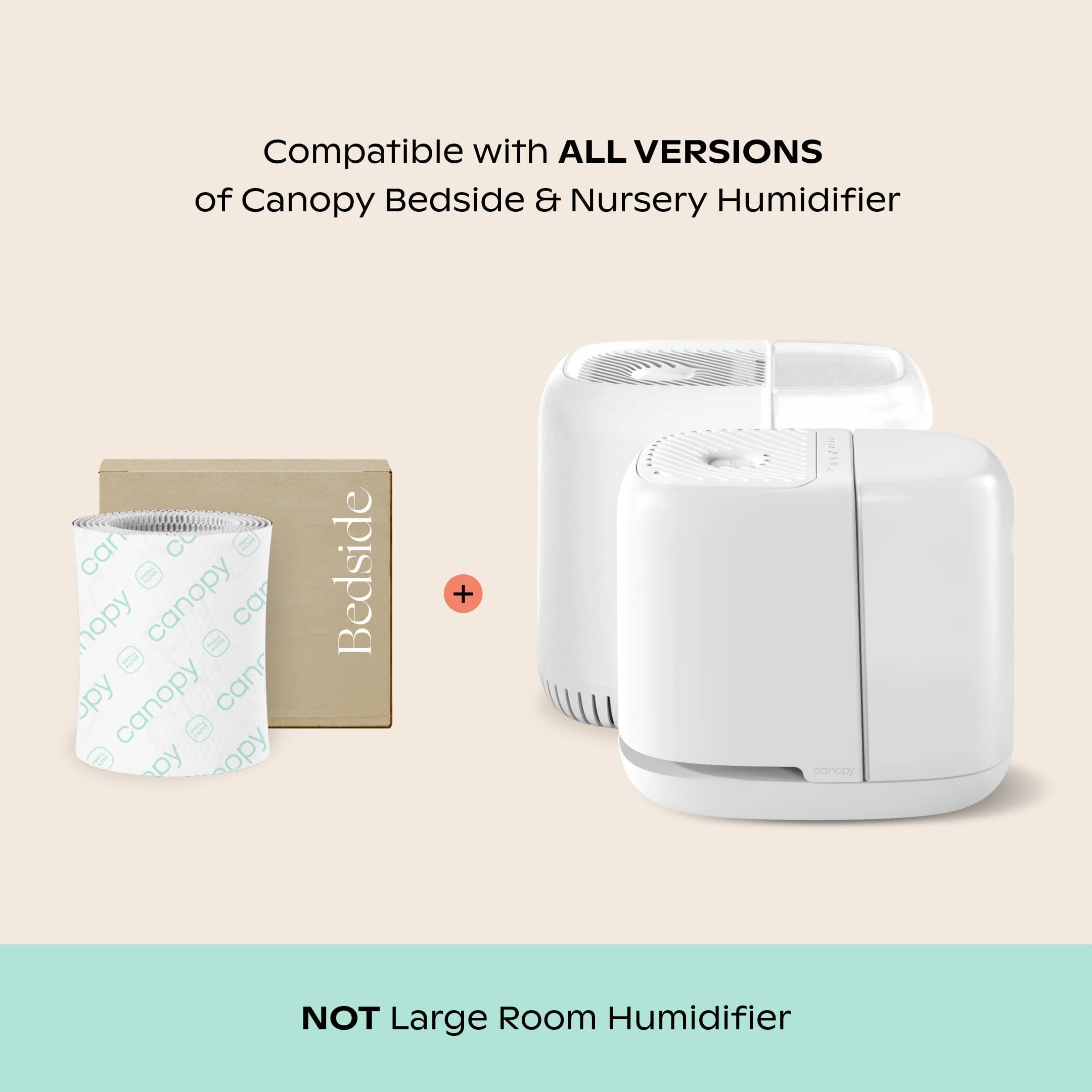 Bedside Humidifier Filter 2.0 2-Pack